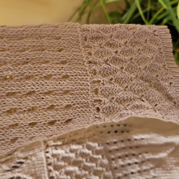 Knitted ivory colour cardigan - Picture 6 of 7